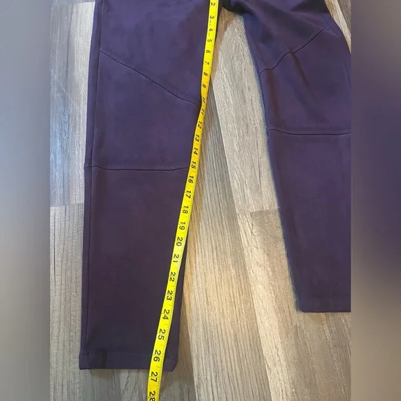 Karen Kane Bracelet Ruffle Sleeve Crossover Top & Faux Suede Moto Pants SZ M/L - Picture 14 of 16